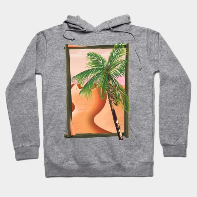 Desert and Palm Trees Hoodie by nickemporium1